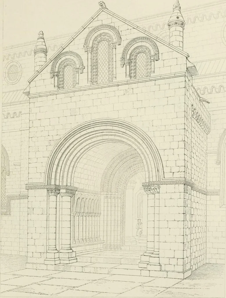 An illustration from An attempt to discriminate the styles of architecture in England : from the Conquest to the Reformation : with a sketch of the Grecian and Roman orders, 1862, leaf 172