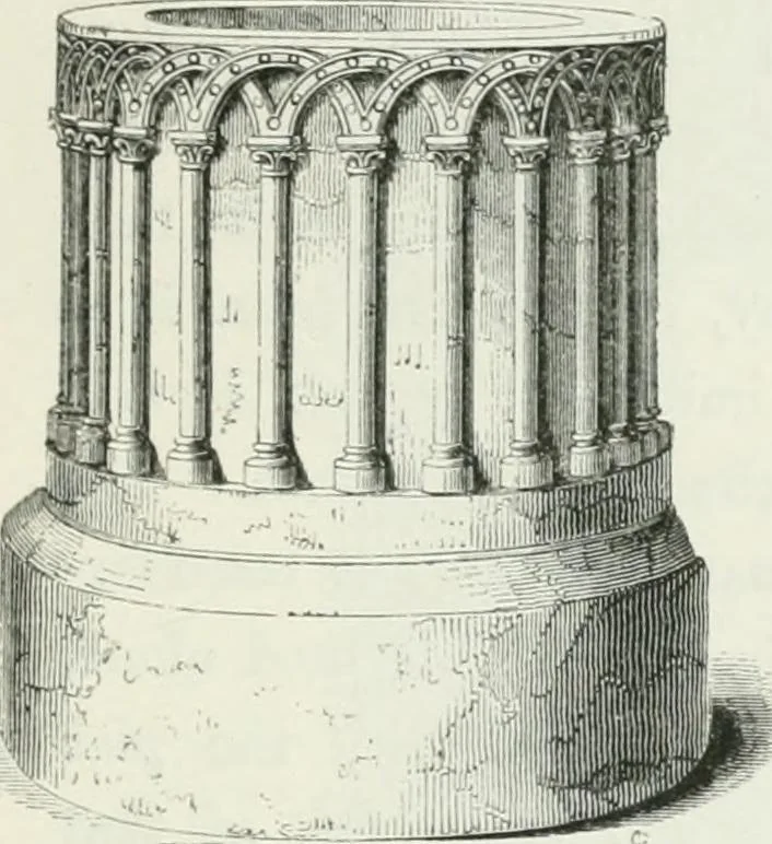 An illustration from An attempt to discriminate the styles of architecture in England : from the Conquest to the Reformation : with a sketch of the Grecian and Roman orders, 1862, leaf 174