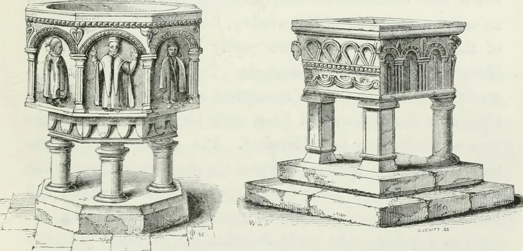 An illustration from An attempt to discriminate the styles of architecture in England : from the Conquest to the Reformation : with a sketch of the Grecian and Roman orders, 1862, leaf 174