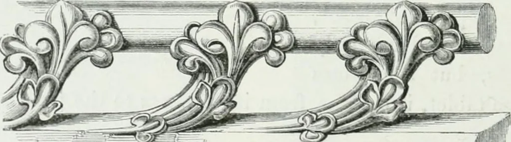 An illustration from An attempt to discriminate the styles of architecture in England : from the Conquest to the Reformation : with a sketch of the Grecian and Roman orders, 1862, leaf 221