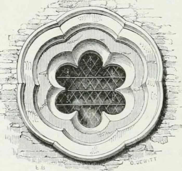 An illustration from An attempt to discriminate the styles of architecture in England : from the Conquest to the Reformation : with a sketch of the Grecian and Roman orders, 1862, leaf 229