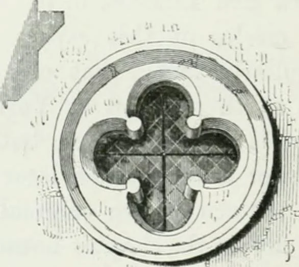 An illustration from An attempt to discriminate the styles of architecture in England : from the Conquest to the Reformation : with a sketch of the Grecian and Roman orders, 1862, leaf 229
