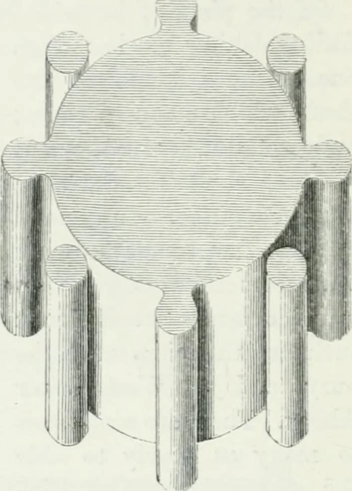 An illustration from An attempt to discriminate the styles of architecture in England : from the Conquest to the Reformation : with a sketch of the Grecian and Roman orders, 1862, leaf 235