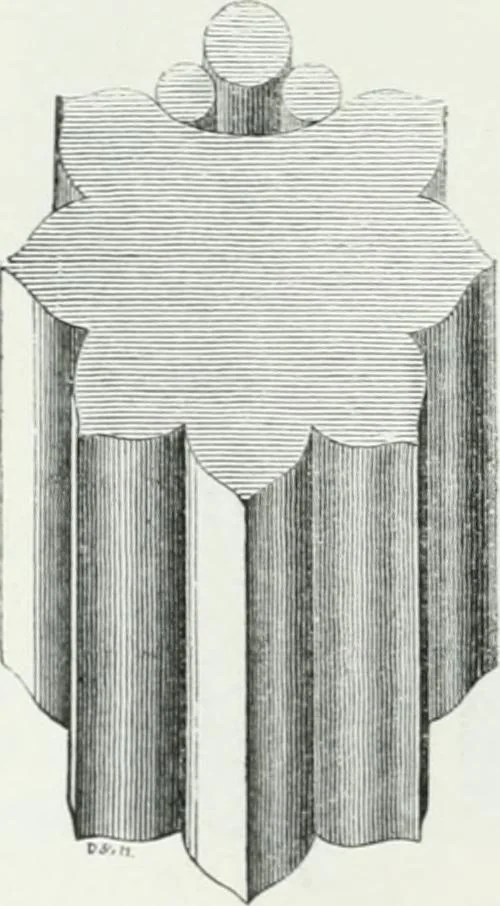 An illustration from An attempt to discriminate the styles of architecture in England : from the Conquest to the Reformation : with a sketch of the Grecian and Roman orders, 1862, leaf 235