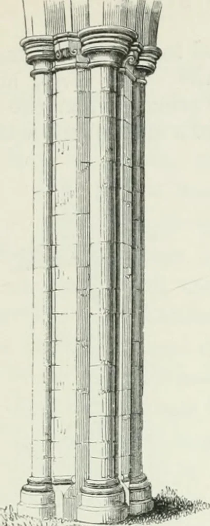 An illustration from An attempt to discriminate the styles of architecture in England : from the Conquest to the Reformation : with a sketch of the Grecian and Roman orders, 1862, leaf 236