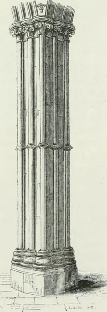 An illustration from An attempt to discriminate the styles of architecture in England : from the Conquest to the Reformation : with a sketch of the Grecian and Roman orders, 1862, leaf 236