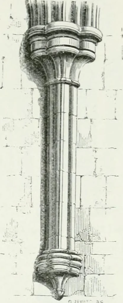 An illustration from An attempt to discriminate the styles of architecture in England : from the Conquest to the Reformation : with a sketch of the Grecian and Roman orders, 1862, leaf 237