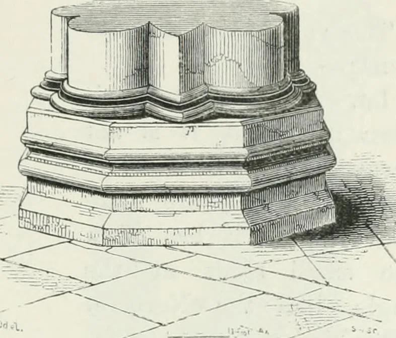 An illustration from An attempt to discriminate the styles of architecture in England : from the Conquest to the Reformation : with a sketch of the Grecian and Roman orders, 1862, leaf 240