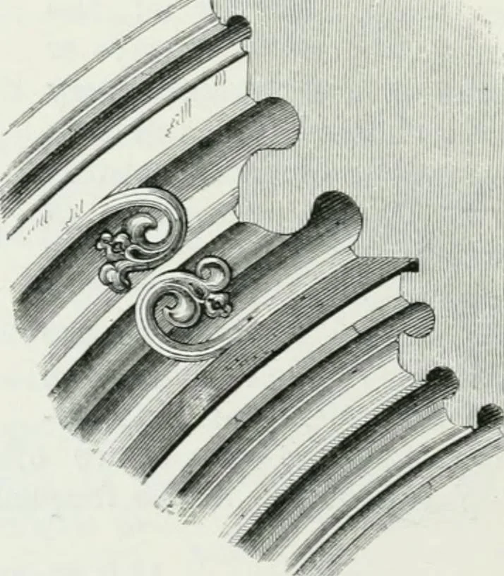 An illustration from An attempt to discriminate the styles of architecture in England : from the Conquest to the Reformation : with a sketch of the Grecian and Roman orders, 1862, leaf 245