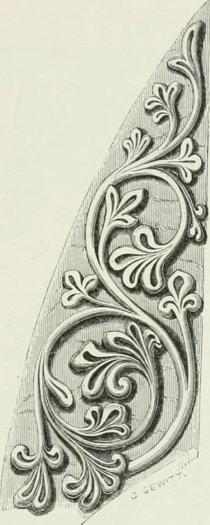 An illustration from An attempt to discriminate the styles of architecture in England : from the Conquest to the Reformation : with a sketch of the Grecian and Roman orders, 1862, leaf 250