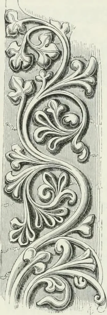 An illustration from An attempt to discriminate the styles of architecture in England : from the Conquest to the Reformation : with a sketch of the Grecian and Roman orders, 1862, leaf 250