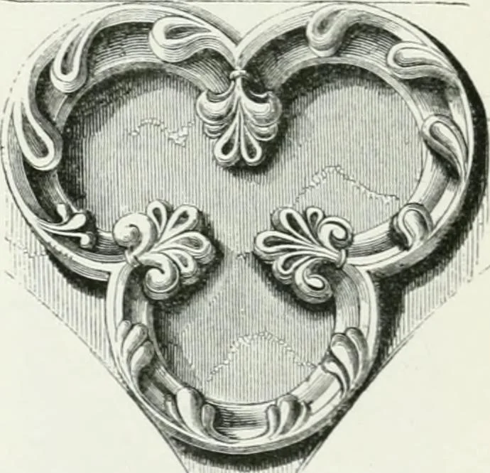 An illustration from An attempt to discriminate the styles of architecture in England : from the Conquest to the Reformation : with a sketch of the Grecian and Roman orders, 1862, leaf 251