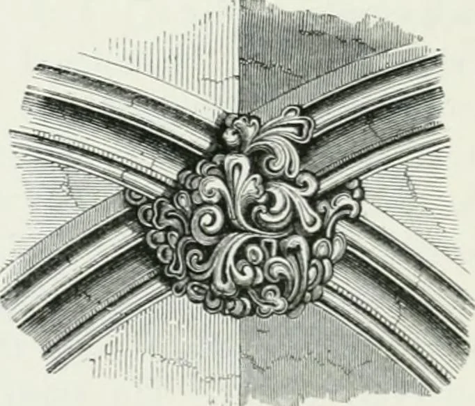 An illustration from An attempt to discriminate the styles of architecture in England : from the Conquest to the Reformation : with a sketch of the Grecian and Roman orders, 1862, leaf 259
