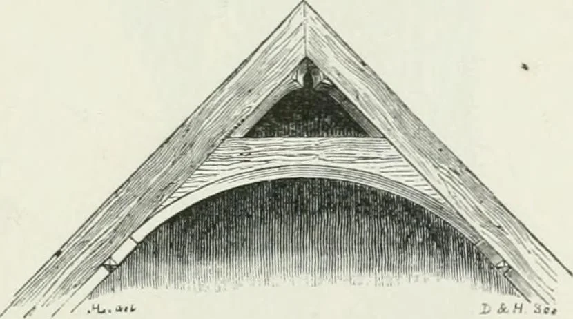 An illustration from An attempt to discriminate the styles of architecture in England : from the Conquest to the Reformation : with a sketch of the Grecian and Roman orders, 1862, leaf 260