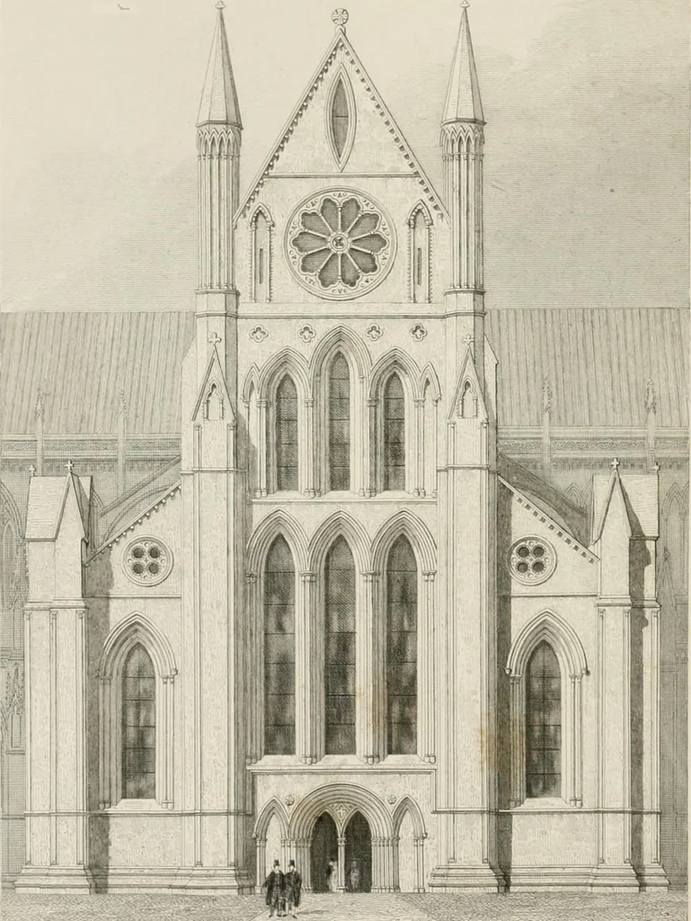 An illustration from An attempt to discriminate the styles of architecture in England : from the Conquest to the Reformation : with a sketch of the Grecian and Roman orders, 1862, leaf 263