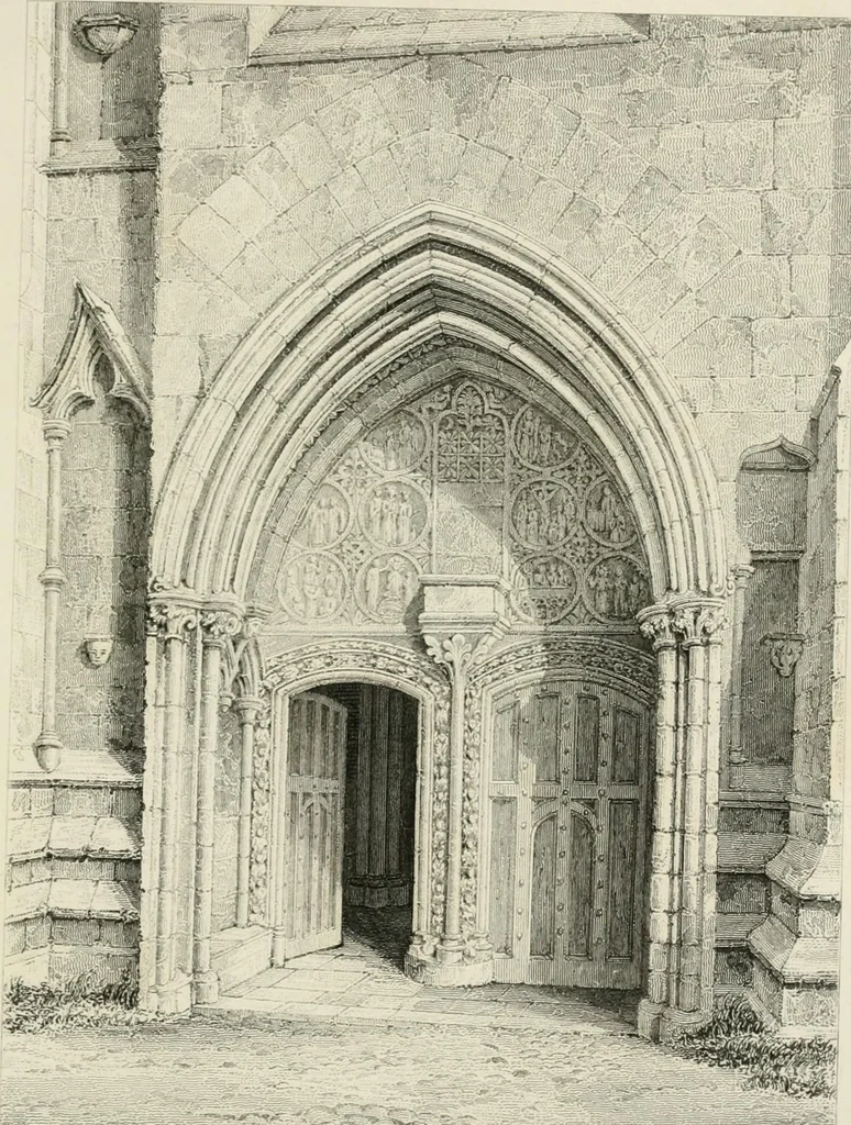 An illustration from An attempt to discriminate the styles of architecture in England : from the Conquest to the Reformation : with a sketch of the Grecian and Roman orders, 1862, leaf 268