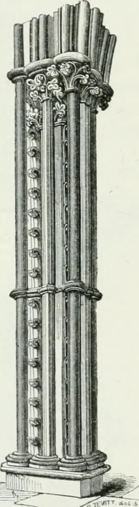 An illustration from An attempt to discriminate the styles of architecture in England : from the Conquest to the Reformation : with a sketch of the Grecian and Roman orders, 1862, leaf 281