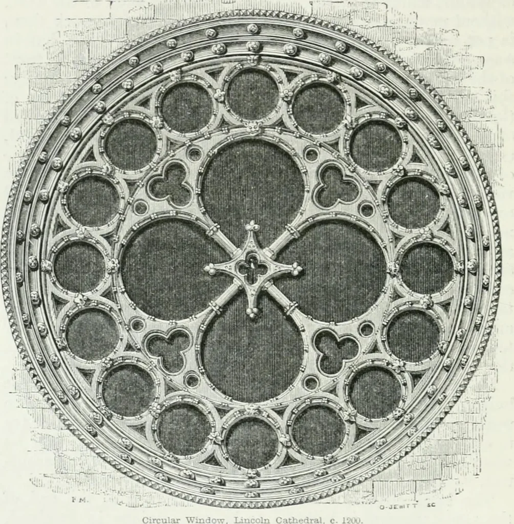 An illustration from An attempt to discriminate the styles of architecture in England : from the Conquest to the Reformation : with a sketch of the Grecian and Roman orders, 1862, leaf 283