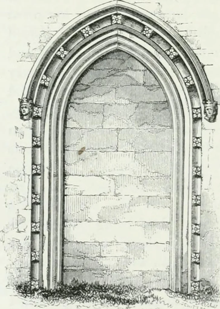 An illustration from An attempt to discriminate the styles of architecture in England : from the Conquest to the Reformation : with a sketch of the Grecian and Roman orders, 1862, leaf 313