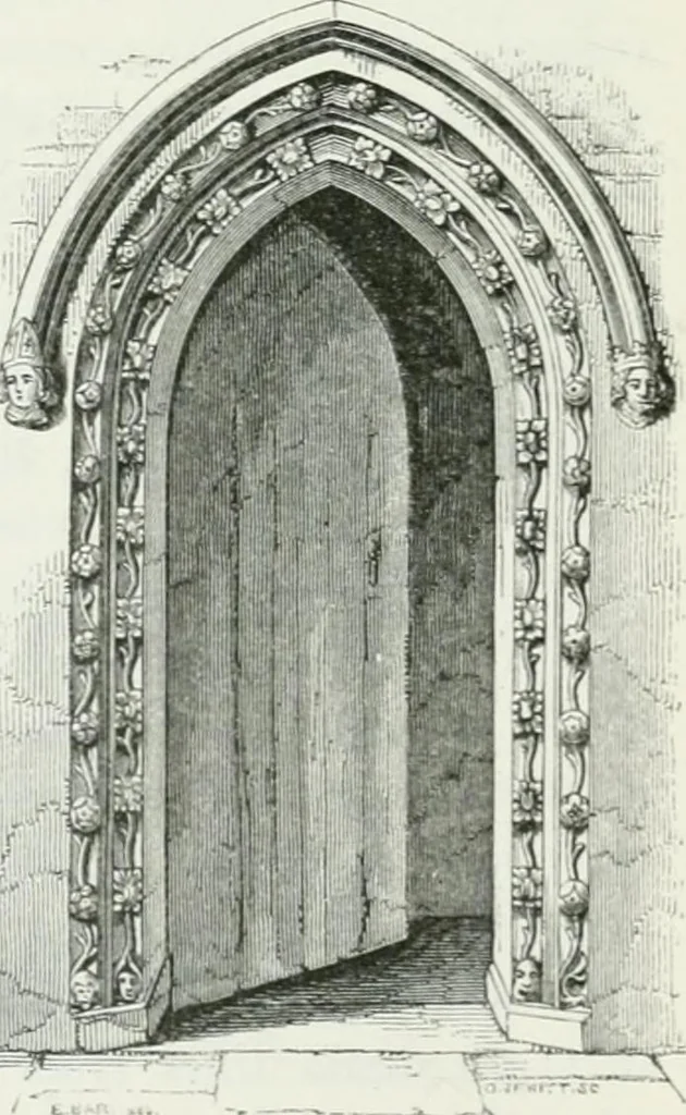 An illustration from An attempt to discriminate the styles of architecture in England : from the Conquest to the Reformation : with a sketch of the Grecian and Roman orders, 1862, leaf 313