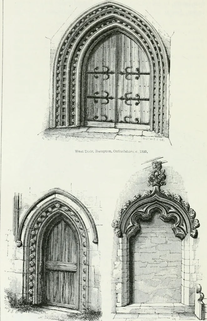 An illustration from An attempt to discriminate the styles of architecture in England : from the Conquest to the Reformation : with a sketch of the Grecian and Roman orders, 1862, leaf 315