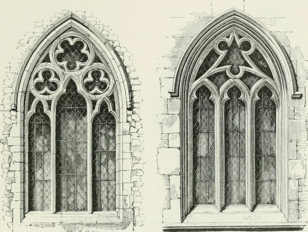 An illustration from An attempt to discriminate the styles of architecture in England : from the Conquest to the Reformation : with a sketch of the Grecian and Roman orders, 1862, leaf 320