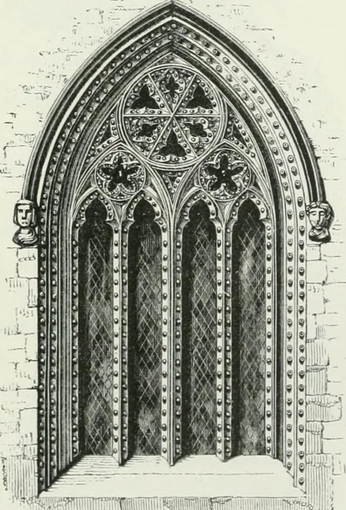 An illustration from An attempt to discriminate the styles of architecture in England : from the Conquest to the Reformation : with a sketch of the Grecian and Roman orders, 1862, leaf 320