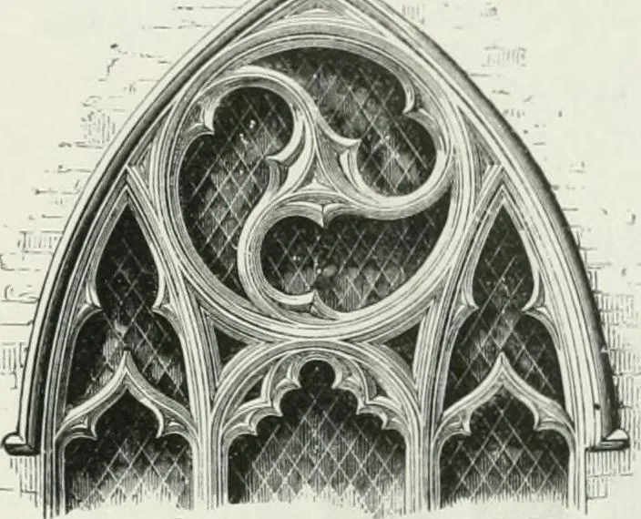 An illustration from An attempt to discriminate the styles of architecture in England : from the Conquest to the Reformation : with a sketch of the Grecian and Roman orders, 1862, leaf 322