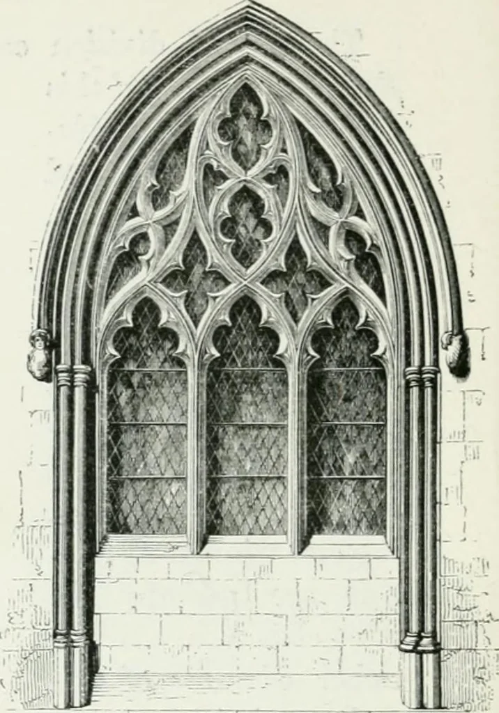 An illustration from An attempt to discriminate the styles of architecture in England : from the Conquest to the Reformation : with a sketch of the Grecian and Roman orders, 1862, leaf 323