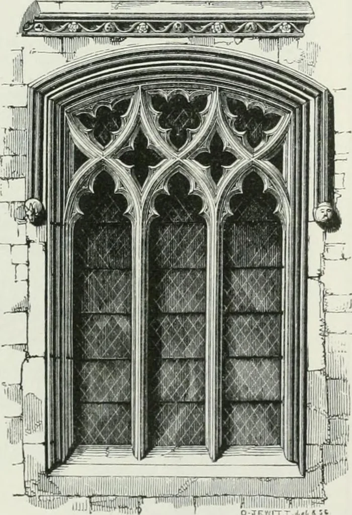 An illustration from An attempt to discriminate the styles of architecture in England : from the Conquest to the Reformation : with a sketch of the Grecian and Roman orders, 1862, leaf 324