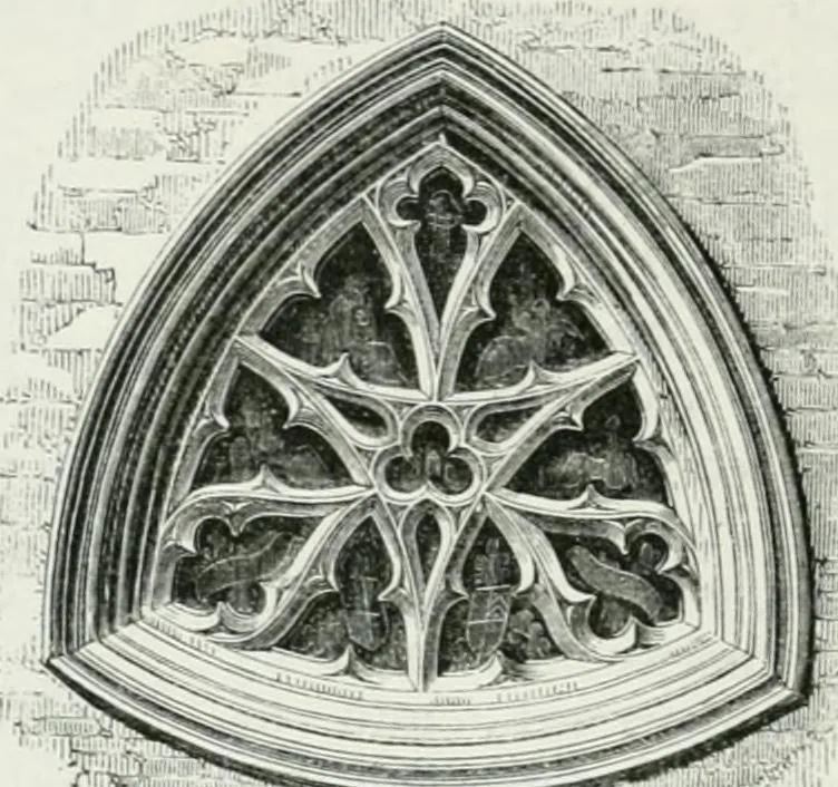 An illustration from An attempt to discriminate the styles of architecture in England : from the Conquest to the Reformation : with a sketch of the Grecian and Roman orders, 1862, leaf 329