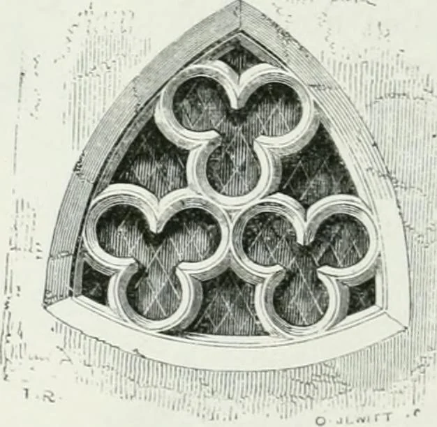 An illustration from An attempt to discriminate the styles of architecture in England : from the Conquest to the Reformation : with a sketch of the Grecian and Roman orders, 1862, leaf 329