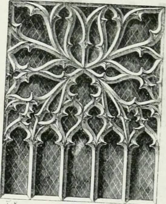 An illustration from An attempt to discriminate the styles of architecture in England : from the Conquest to the Reformation : with a sketch of the Grecian and Roman orders, 1862, leaf 329
