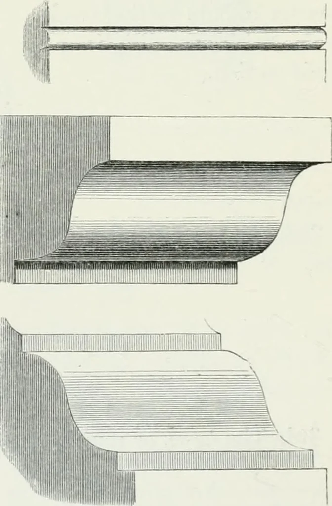 An illustration from An attempt to discriminate the styles of architecture in England : from the Conquest to the Reformation : with a sketch of the Grecian and Roman orders, 1862, leaf 33