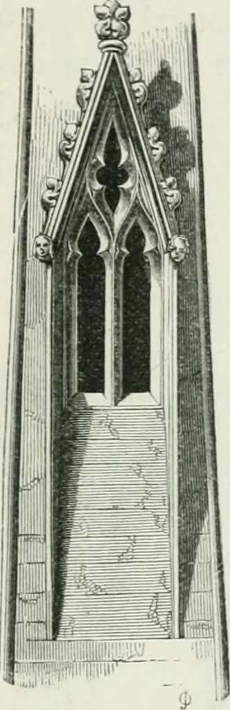 An illustration from An attempt to discriminate the styles of architecture in England : from the Conquest to the Reformation : with a sketch of the Grecian and Roman orders, 1862, leaf 330