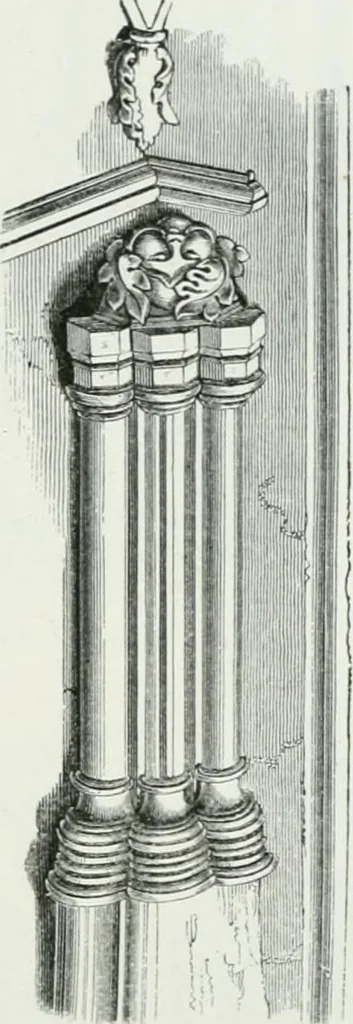 An illustration from An attempt to discriminate the styles of architecture in England : from the Conquest to the Reformation : with a sketch of the Grecian and Roman orders, 1862, leaf 335