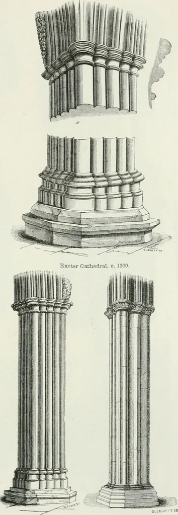 An illustration from An attempt to discriminate the styles of architecture in England : from the Conquest to the Reformation : with a sketch of the Grecian and Roman orders, 1862, leaf 336
