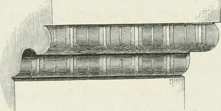 An illustration from An attempt to discriminate the styles of architecture in England : from the Conquest to the Reformation : with a sketch of the Grecian and Roman orders, 1862, leaf 34