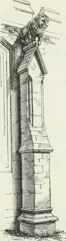 An illustration from An attempt to discriminate the styles of architecture in England : from the Conquest to the Reformation : with a sketch of the Grecian and Roman orders, 1862, leaf 340