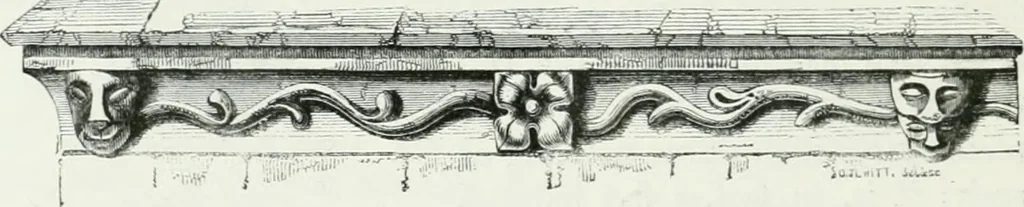 An illustration from An attempt to discriminate the styles of architecture in England : from the Conquest to the Reformation : with a sketch of the Grecian and Roman orders, 1862, leaf 341