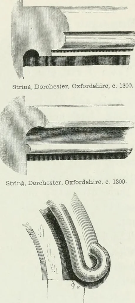 An illustration from An attempt to discriminate the styles of architecture in England : from the Conquest to the Reformation : with a sketch of the Grecian and Roman orders, 1862, leaf 342