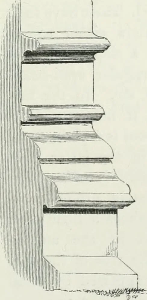 An illustration from An attempt to discriminate the styles of architecture in England : from the Conquest to the Reformation : with a sketch of the Grecian and Roman orders, 1862, leaf 342