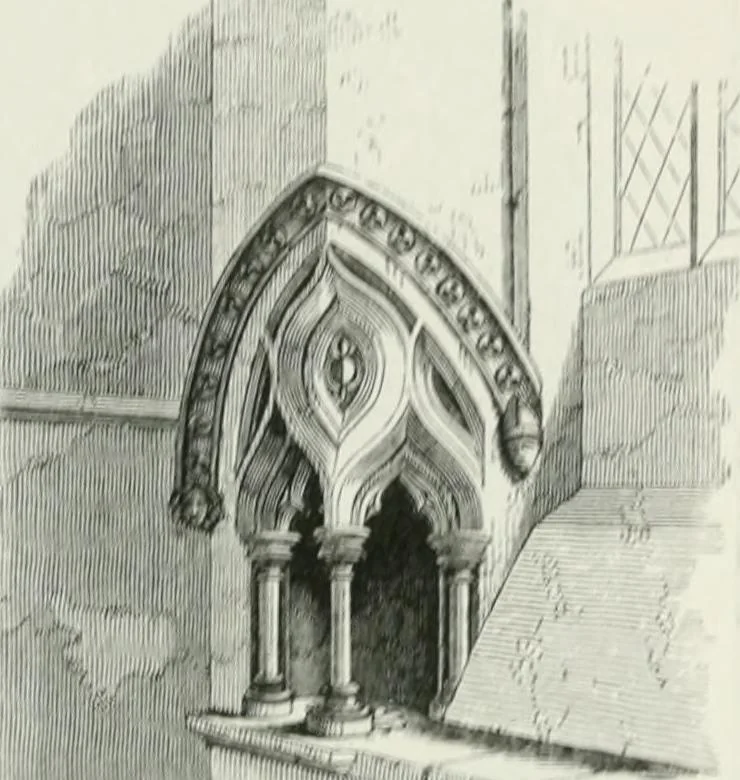 An illustration from An attempt to discriminate the styles of architecture in England : from the Conquest to the Reformation : with a sketch of the Grecian and Roman orders, 1862, leaf 344
