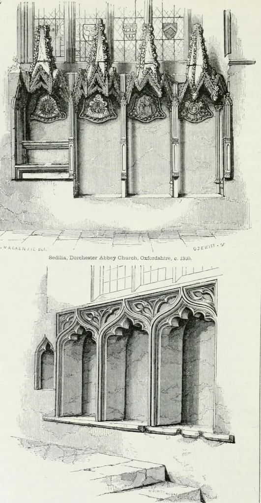 An illustration from An attempt to discriminate the styles of architecture in England : from the Conquest to the Reformation : with a sketch of the Grecian and Roman orders, 1862, leaf 345