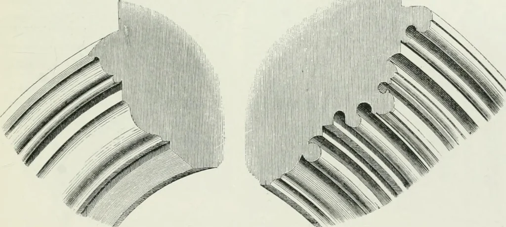 An illustration from An attempt to discriminate the styles of architecture in England : from the Conquest to the Reformation : with a sketch of the Grecian and Roman orders, 1862, leaf 348