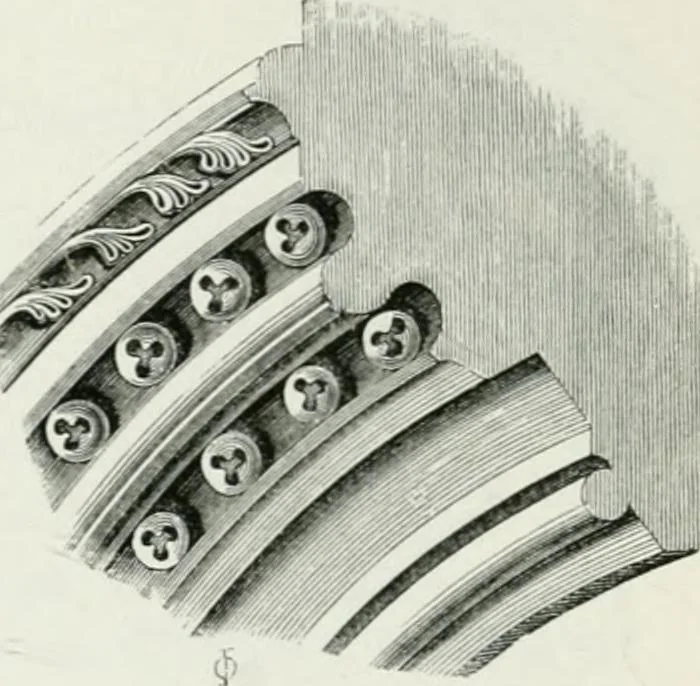 An illustration from An attempt to discriminate the styles of architecture in England : from the Conquest to the Reformation : with a sketch of the Grecian and Roman orders, 1862, leaf 349