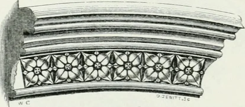 An illustration from An attempt to discriminate the styles of architecture in England : from the Conquest to the Reformation : with a sketch of the Grecian and Roman orders, 1862, leaf 349