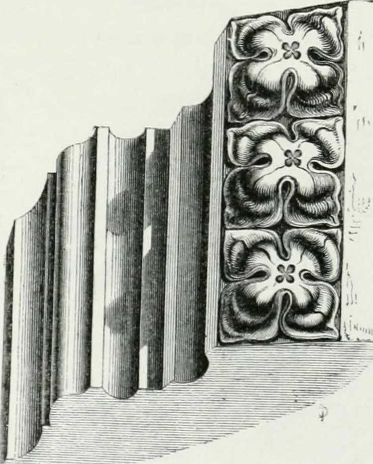 An illustration from An attempt to discriminate the styles of architecture in England : from the Conquest to the Reformation : with a sketch of the Grecian and Roman orders, 1862, leaf 349