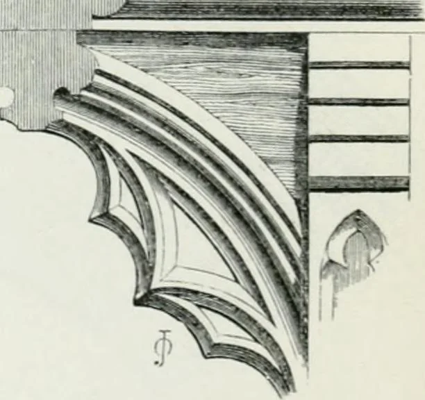 An illustration from An attempt to discriminate the styles of architecture in England : from the Conquest to the Reformation : with a sketch of the Grecian and Roman orders, 1862, leaf 349