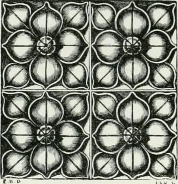 An illustration from An attempt to discriminate the styles of architecture in England : from the Conquest to the Reformation : with a sketch of the Grecian and Roman orders, 1862, leaf 351